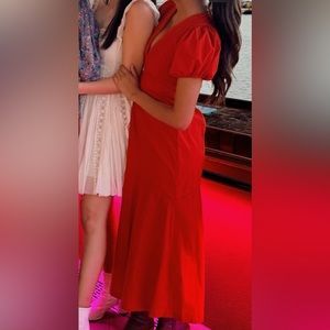 XSP Abercrombie and Fitch Red Maxi dress